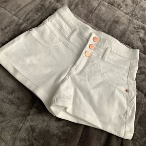 White Jeanshorts